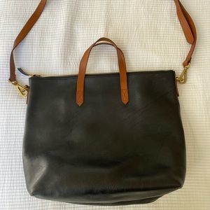 Madewell ziptop large transport tote